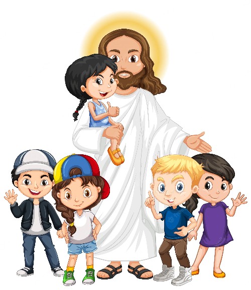 Freepik Jesus e Criancas